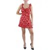 French Connection Elianna Womens Floral Print Mini Cocktail And Party Dress In Multi