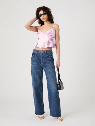 French Connection Elyria Oona Satin Babydoll Top  Tops In Multi