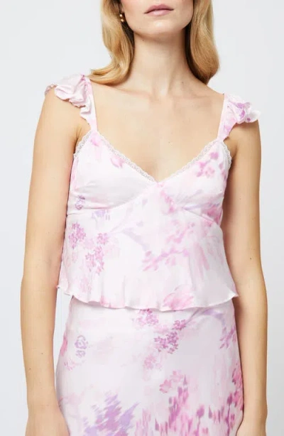 売れ筋商品|||フレンチコネクション カットソー トップス レディース Women's Elyria Oona Satin Baby Doll Top Sweet Pink Multi Elyria Oona Satin Babydoll Top Sweet Pink Multi | French