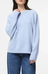 French Connection Emilia Crewneck Sweater In Blue