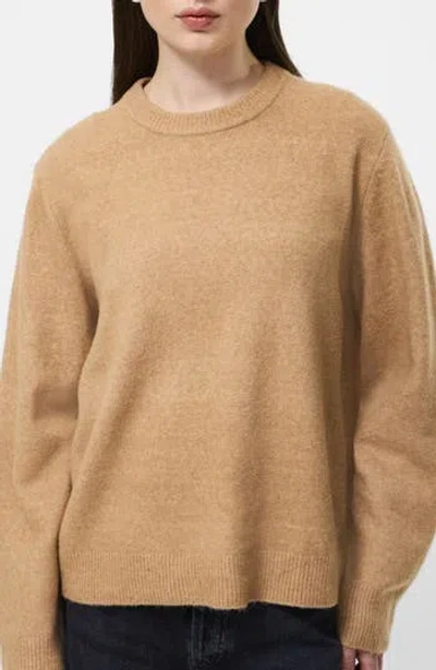 French Connection Emilia Crewneck Sweater In Brown