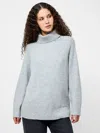 French Connection Emilia Oversize Turtleneck Sweater In Gray