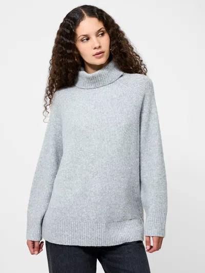 French Connection Emilia Knit Oversized Sweater  Knitwear In Gray