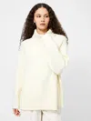 French Connection Emilia Oversize Turtleneck Sweater In White