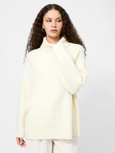 French Connection Emilia Knit Oversized Sweater  Knitwear In White