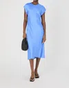 French Connection Ennis Satin Column Midi Dress In Pink
