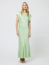 French Connection Women's Ennis Satin Column Maxi Dress In Green