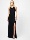 French Connection Ennis Satin Cowl Neck Maxi Dress  Dresses In Black