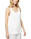 French Connection Ennis Satin Racerback Tank In White