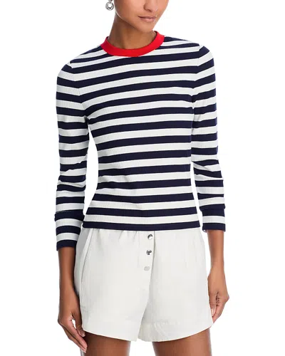 French Connection Esmae Rib Knit Top In Blue