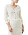 French Connection Esta Cardigan In Classic Cream