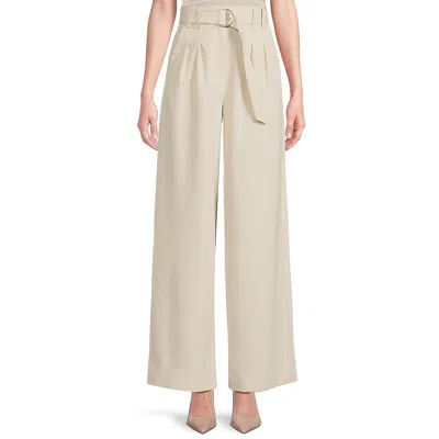 French Connection Everly Womens Pleated Polyester Dress Pants In Multi