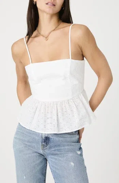 French Connection Eyelet Peplum Camisole