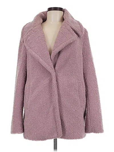 Pre-owned French Connection Faux Fur Jacket In Purple