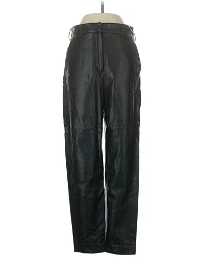 Pre-owned French Connection Faux Leather Pants In Black