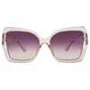 French Connection Fc 23 145 Emb Nde Smoke Cat Eye Ladies Sunglasses 10266543.lts Emb Nde In Purple