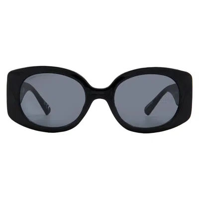 French Connection Fc 23 25 Blk Smoke Oval Ladies Sunglasses 10266448.com Blksmk In Black