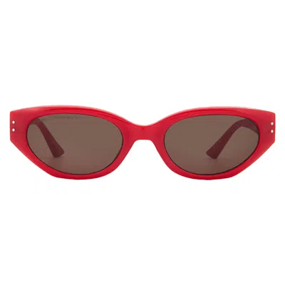 FRENCH CONNECTION FC 25 54 RED SMOKE CAT EYE LADIES SUNGLASSES 10269917.LTS RED