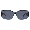 French Connection Fc 25 77 Blk Smoke Geometric Ladies Sunglasses 10269922.lts Blk In Black