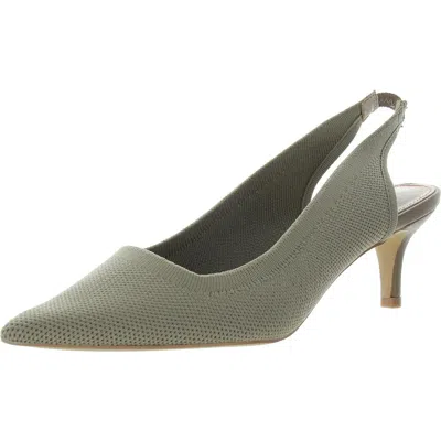 French Connection Fcviva Womens Embellished Knit Kitten Heels