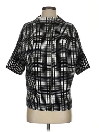 Pre-owned French Connection Fleece Jacket In Black