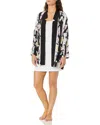 French Connection Floral Open Front Kimono Blazer In Enoshima Multi Color In Multi