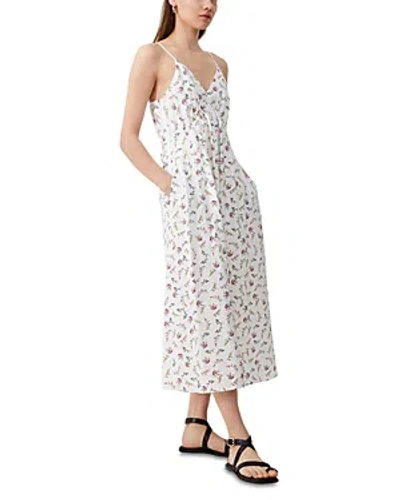 French Connection Floriana Faron Empire Waist Dress In Summer White