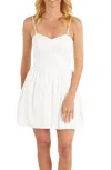 French Connection Florida Strappy Flared Dress In Summer White In White