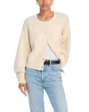French Connection Fluffy Cardigan In Classic Cream