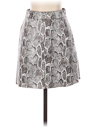 Pre-owned French Connection Formal Skirt In Gray