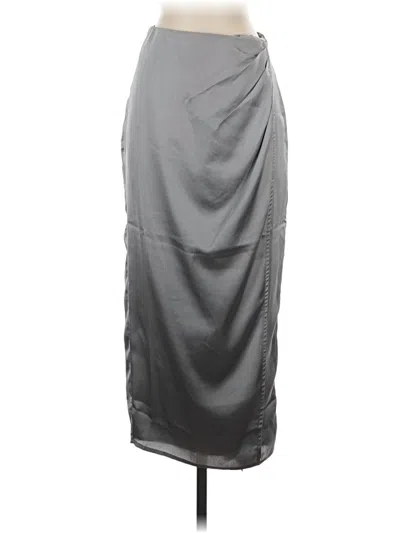 Pre-owned French Connection Formal Skirt In Gray