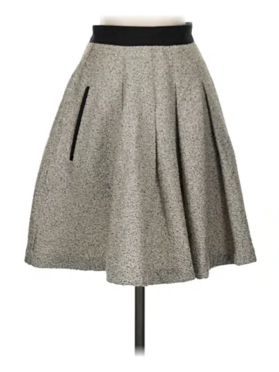 Pre-owned French Connection Formal Skirt In Gray