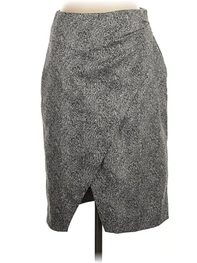 Pre-owned French Connection Formal Skirt In Gray