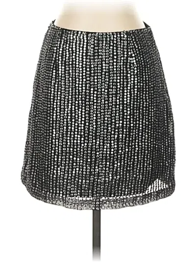 Pre-owned French Connection Formal Skirt In Silver