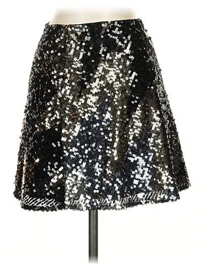 Pre-owned French Connection Formal Skirt In Silver