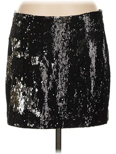 Pre-owned French Connection Formal Skirt In Silver
