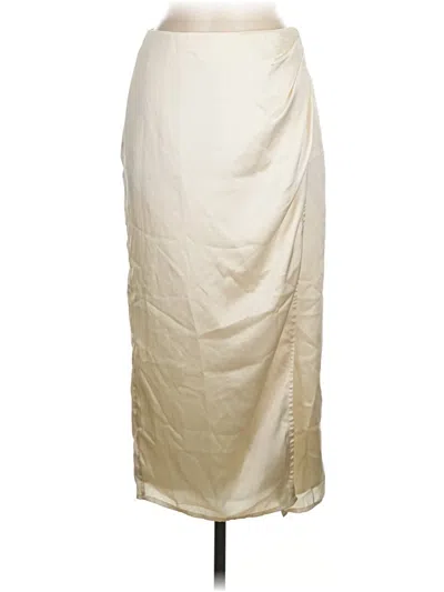 Pre-owned French Connection Formal Skirt In White