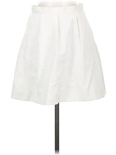 Pre-owned French Connection Formal Skirt In White