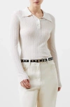 French Connection Women's Knit Polo Top In Beige