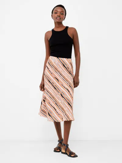 French Connection Gaia Flavia Textured Skirt  Skirts In Camel