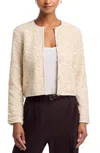 French Connection Geo Shell Textured Jacket In Ecru In Neutral