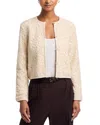 French Connection Geo Shell Textured Jacket In Ecru In Pink