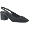 French Connection Ghana Womens Stretch Knit Slingback Heels In Black