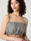 French Connection Gingham Crop Top