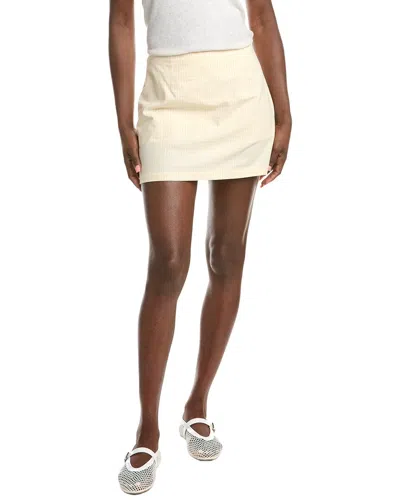 French Connection Gingham Skort In Yellow