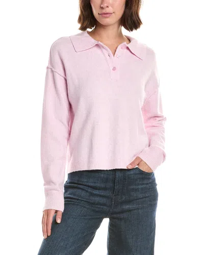 French Connection Giselle Knit Collared Sweater In Purple