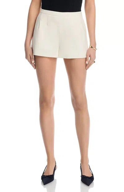 French Connection Halsey Twill Tailored Shorts In Porcelain Cream In Neutral