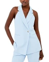 French Connection Harrie Vest In Cashmere Blue