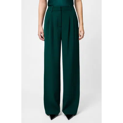 French Connection Harrie Wide Leg Suiting Pants In Green