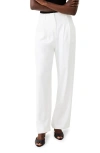 French Connection Harry Pleated Suiting Trousers In White